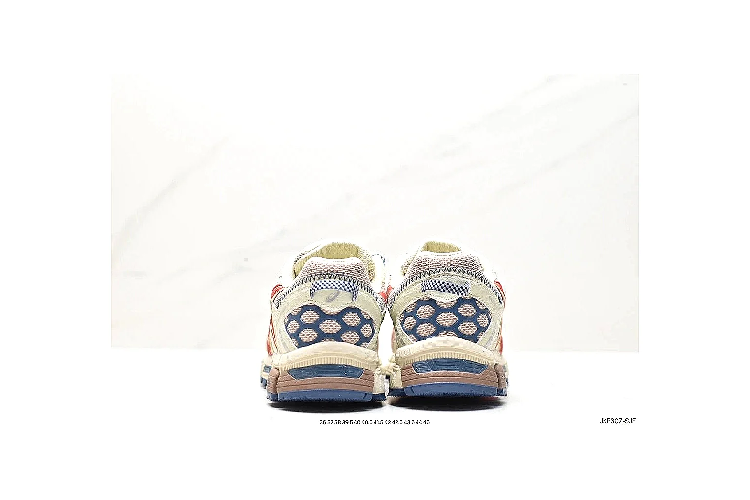 kakoscout.com Asics Gel Runner Cream Red comparison signal card six-photo gallery thumbnail 5