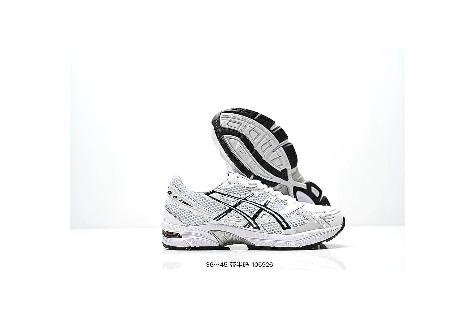 kakoscout.com Asics Gel Runner Silver Black comparison signal card six-photo gallery thumbnail 4