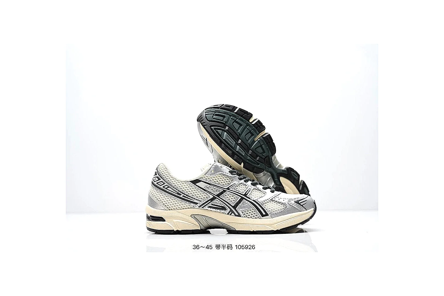 kakoscout.com Asics Gel Runner Silver Cream comparison signal card six-photo gallery thumbnail 4