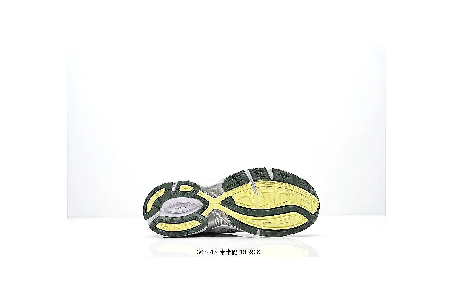 kakoscout.com Asics Gel Runner Silver Yellow comparison signal card six-photo gallery thumbnail 5