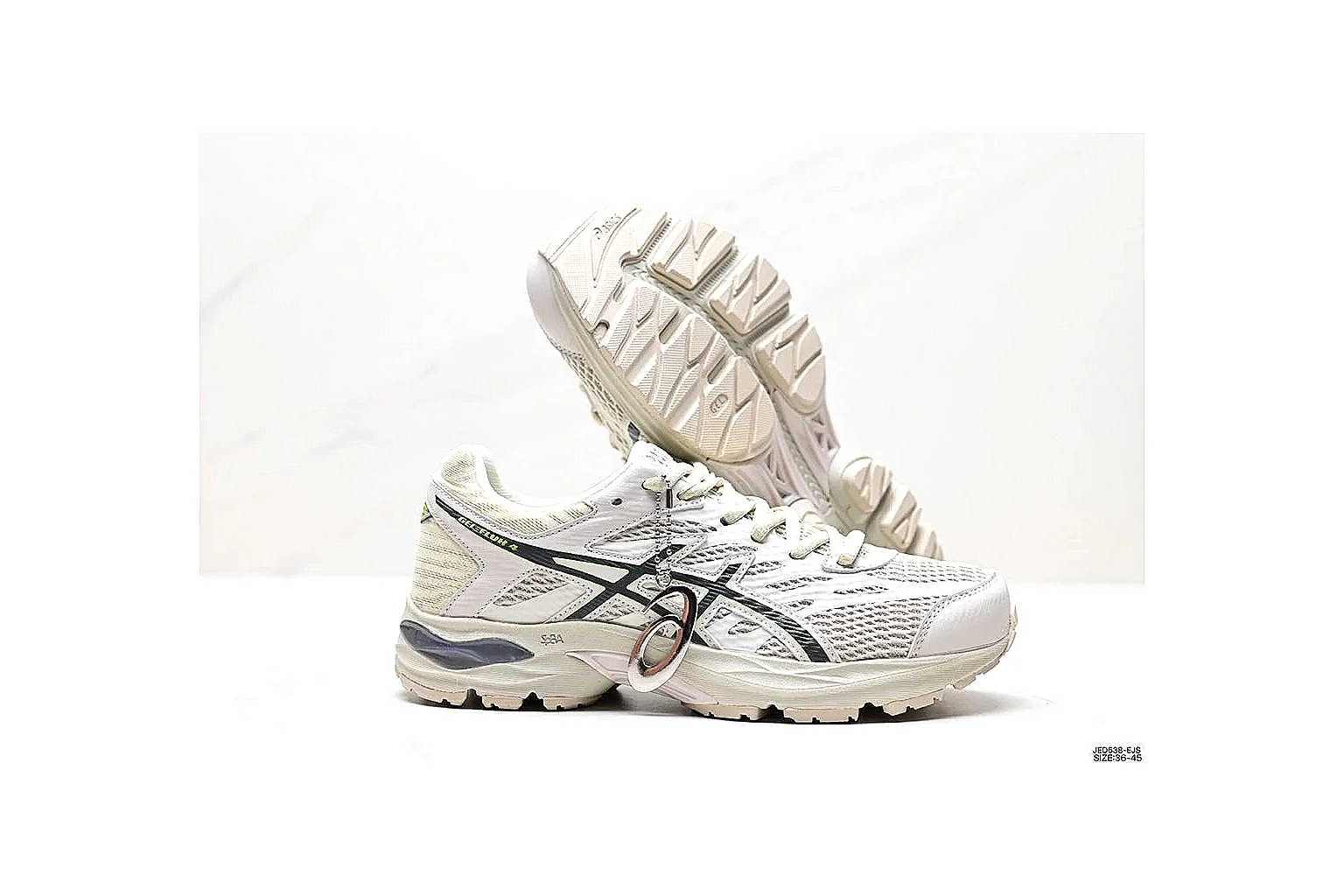 kakoscout.com Asics Gel Runner White Gray comparison signal card six-photo gallery thumbnail 4