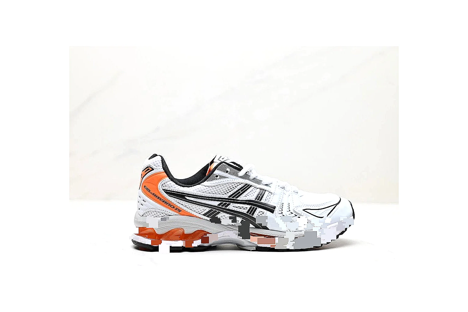 kakoscout.com Asics Gel Runner White Orange comparison signal card six-photo gallery thumbnail 2