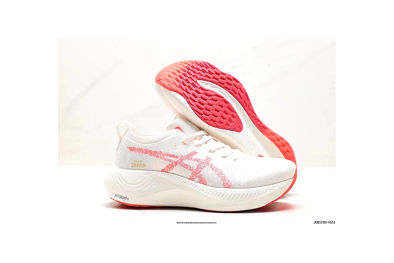 kakoscout.com Asics Gel Runner White Pink comparison signal card six-photo gallery thumbnail 4