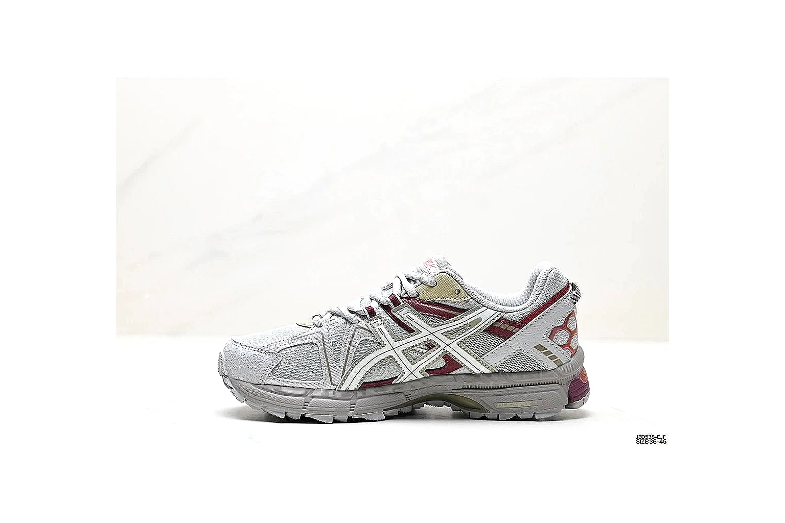 kakoscout.com Asics Gel Runner White Pink comparison signal card six-photo gallery