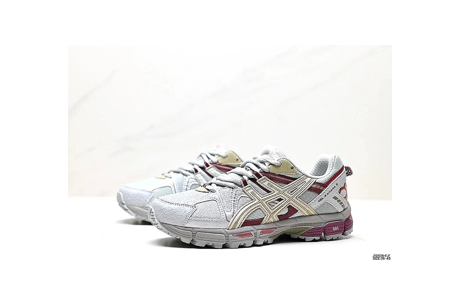 kakoscout.com Asics Gel Runner White Pink comparison signal card six-photo gallery thumbnail 3