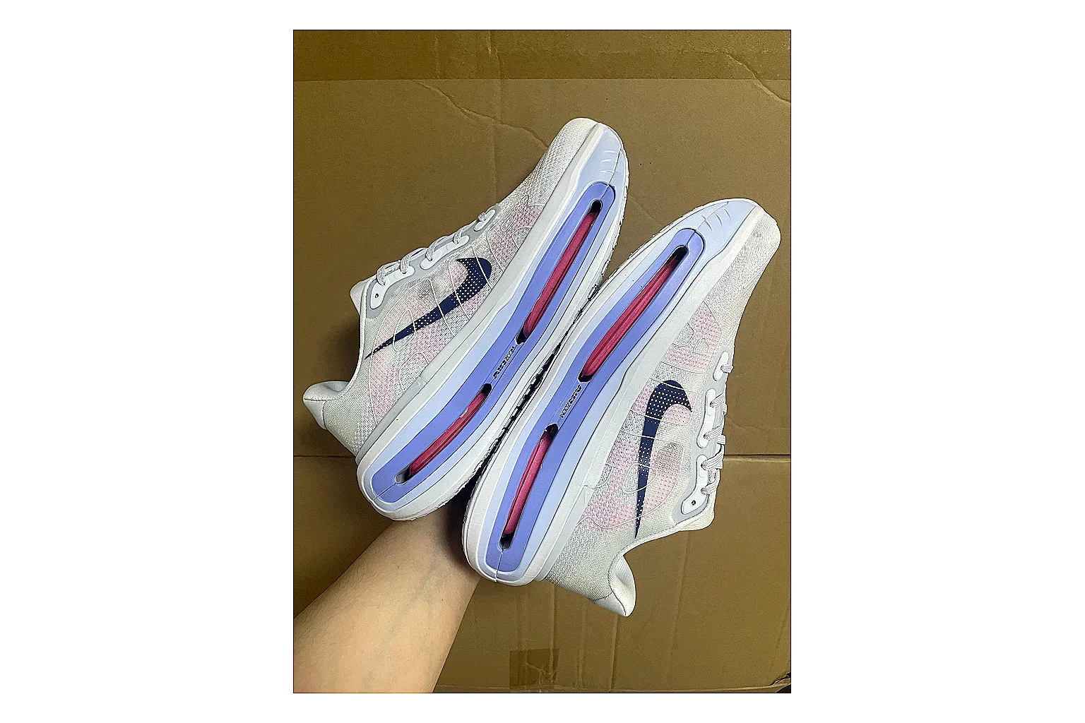 Asics Gel Runner White Purple comparison photo showing white mesh-leather runner upper, purple Asics accents, retro running shape, and cushioned sole thumbnail 5