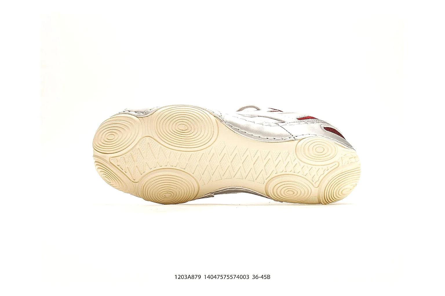 Asics Gel Runner White Red comparison photo showing white mesh-leather runner upper, red Asics accents, retro gel-runner shape, and cushioned sole thumbnail 4