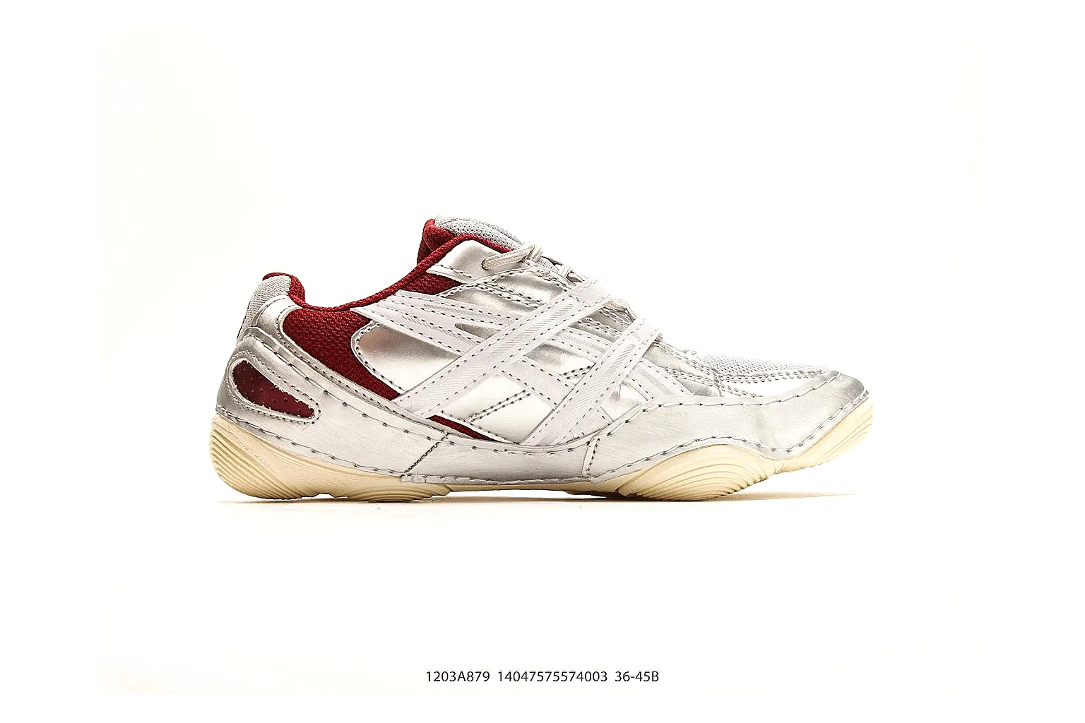 Asics Gel Runner White Red comparison photo showing white mesh-leather runner upper, red Asics accents, retro gel-runner shape, and cushioned sole thumbnail 6