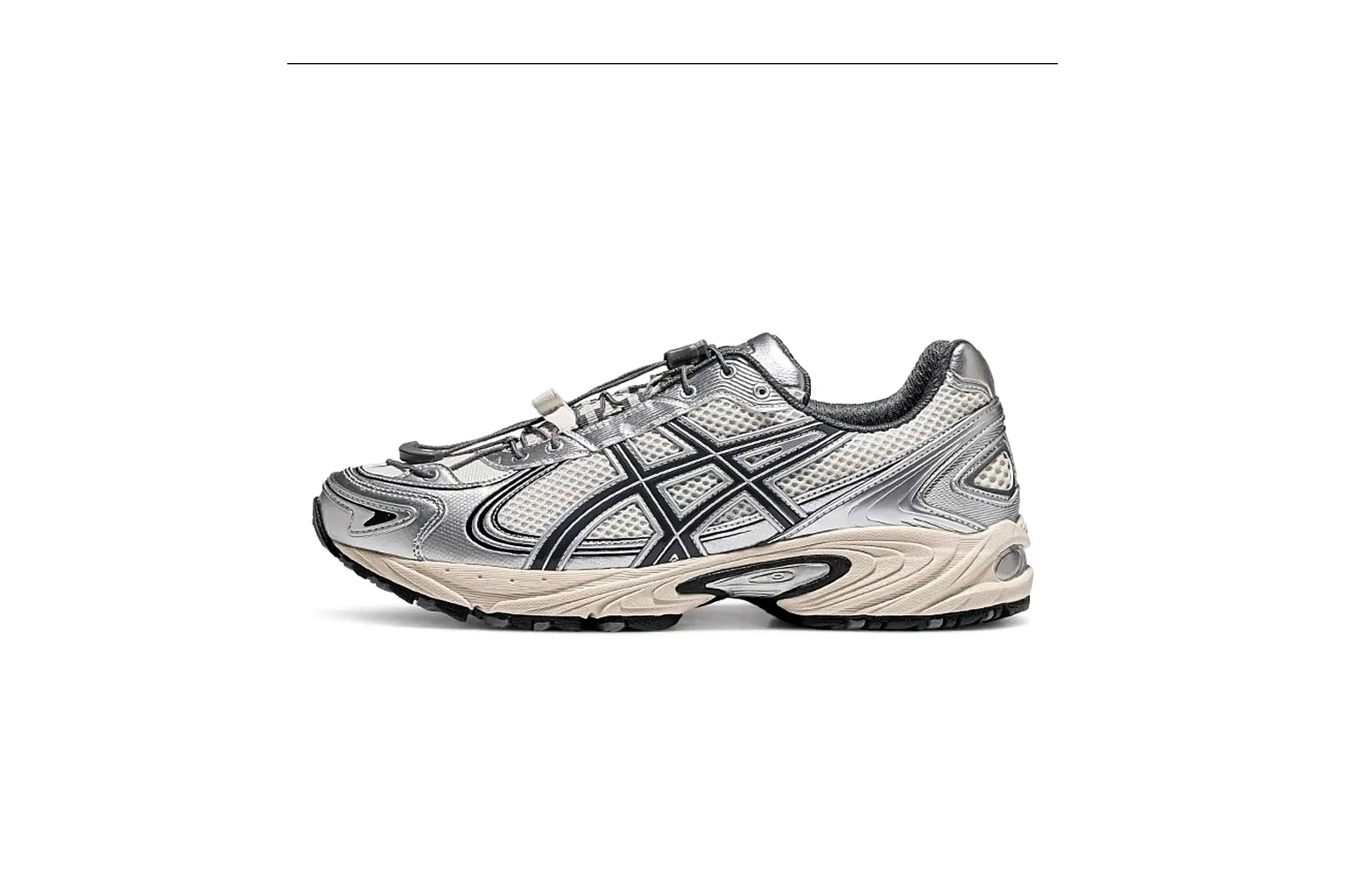 Asics Gel-Kayano 14 Silver Grey gel runner six photo view