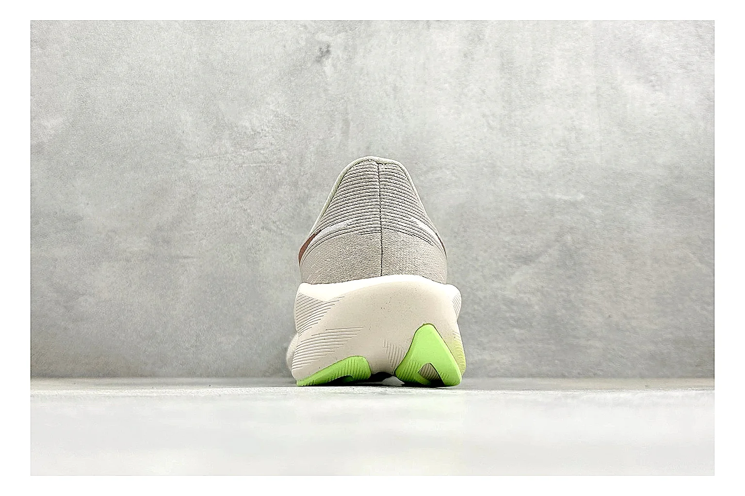 Asics Novablast 6 Cream Green comparison photo showing cream running mesh, green side accents, tall cushioned sole, and modern training silhouette thumbnail 3