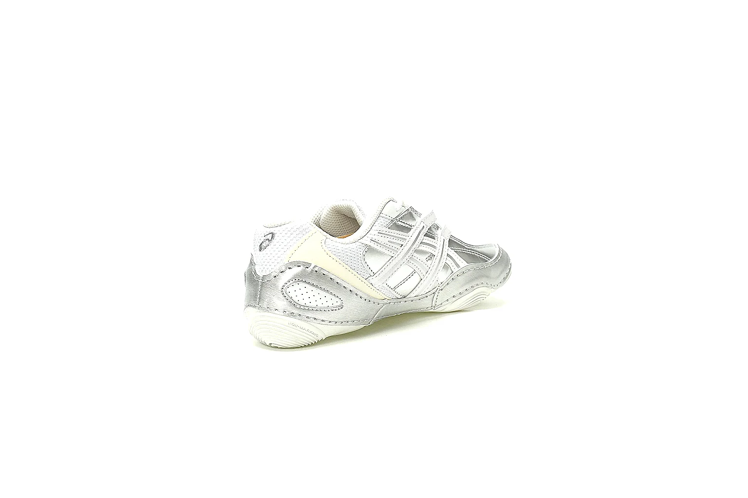 ASICS white silver runner gallery with side heel outsole and pair QC angles thumbnail 6