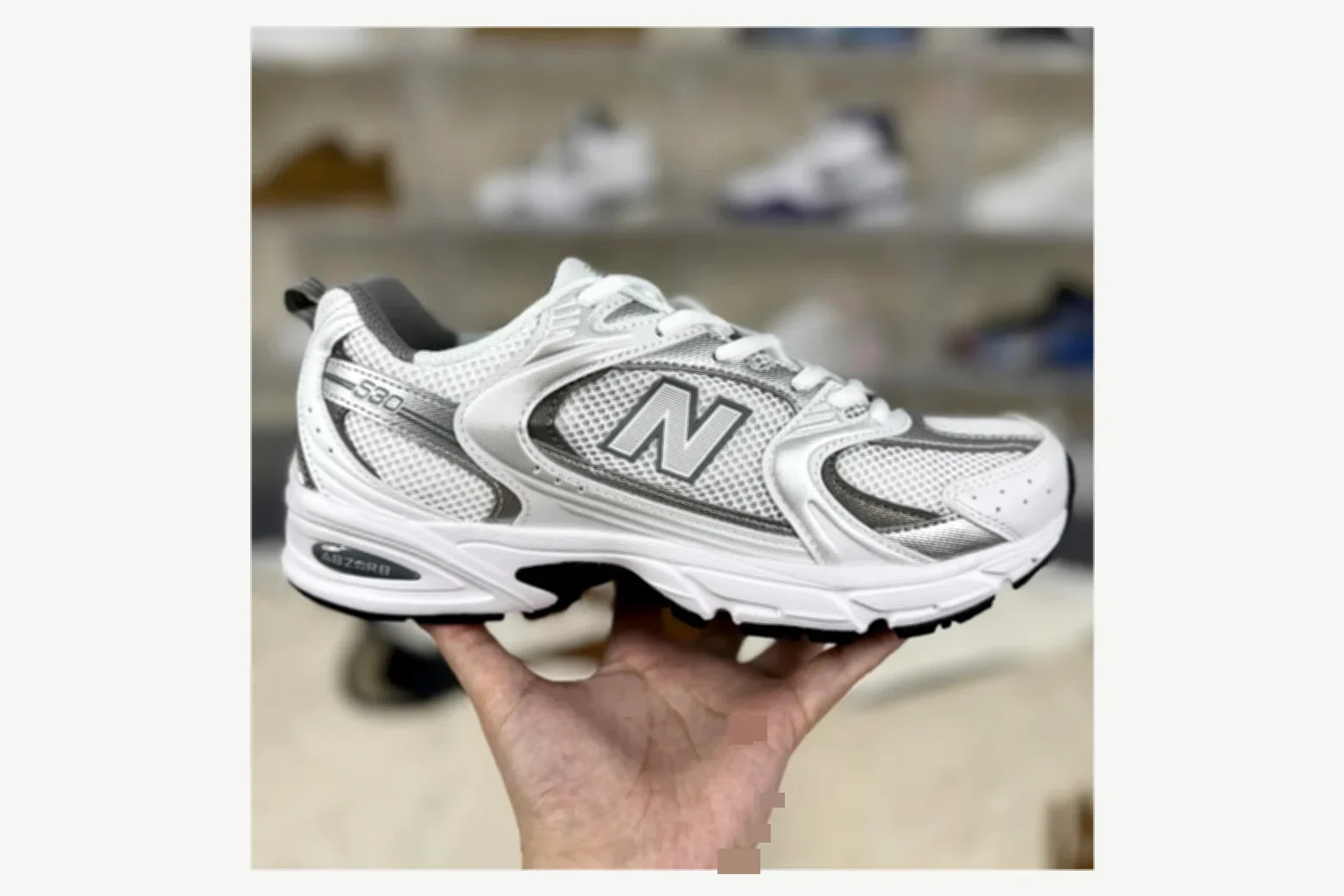 New Balance 530 Gray Blue Runner comparison proof image SKU 1194924594