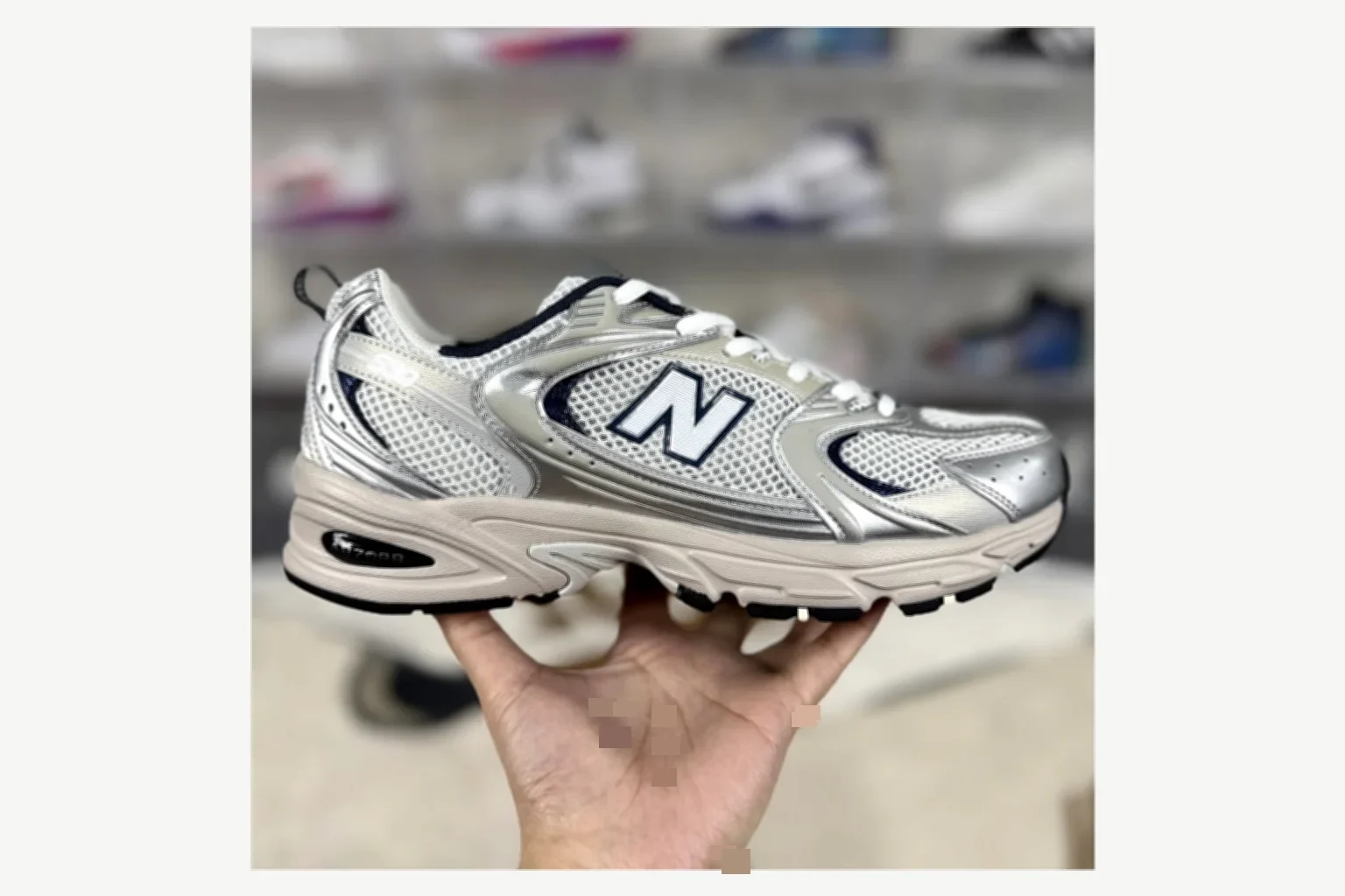 New Balance 530 White Black Runner comparison proof image SKU 1194924648