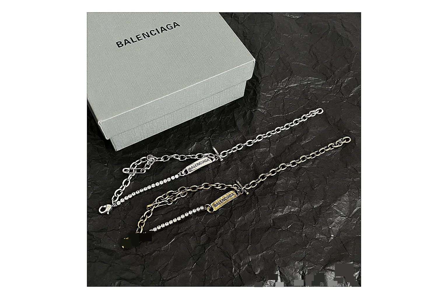 Balenciaga Chain Bracelet Set comparison proof image SKU 1182167277