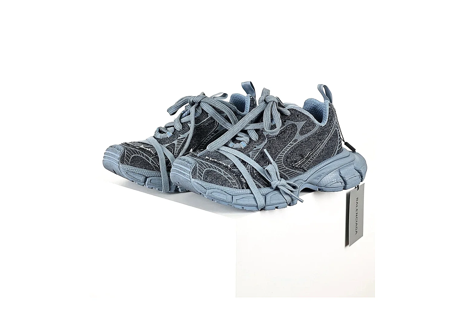Balenciaga Runner Gray Blue Sneaker 3381 comparison gallery with QC evidence thumbnail 2