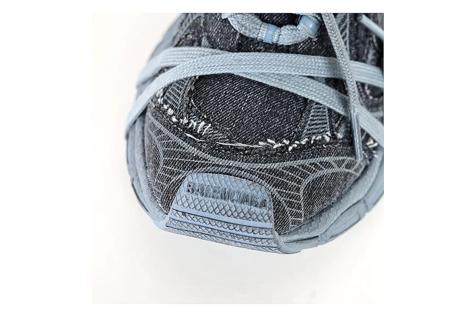 Balenciaga Runner Gray Blue Sneaker 3381 comparison gallery with QC evidence thumbnail 4