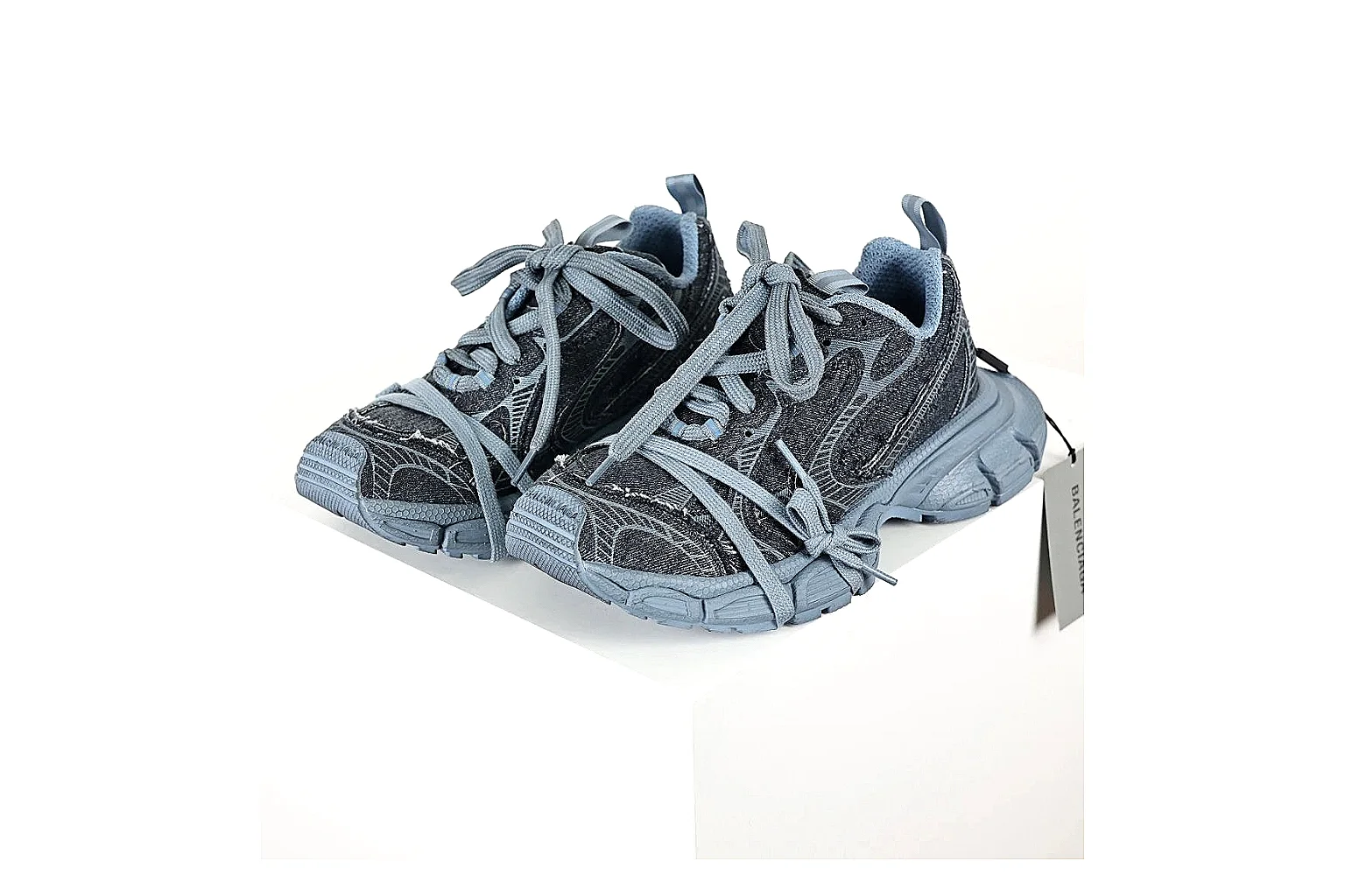 Balenciaga Runner Gray Blue Sneaker 3381 comparison gallery with QC evidence thumbnail 6
