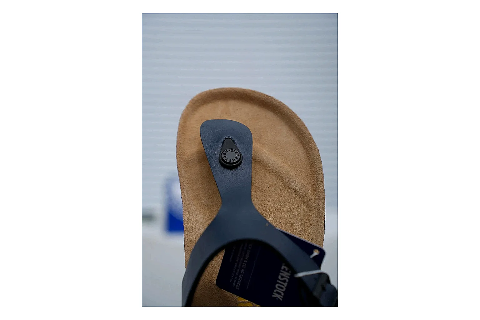 Birkenstock Black Toe Loop Cork Sandal comparison signal image with slim straps, adjustable buckle and contoured footbed for light summer wear thumbnail 5
