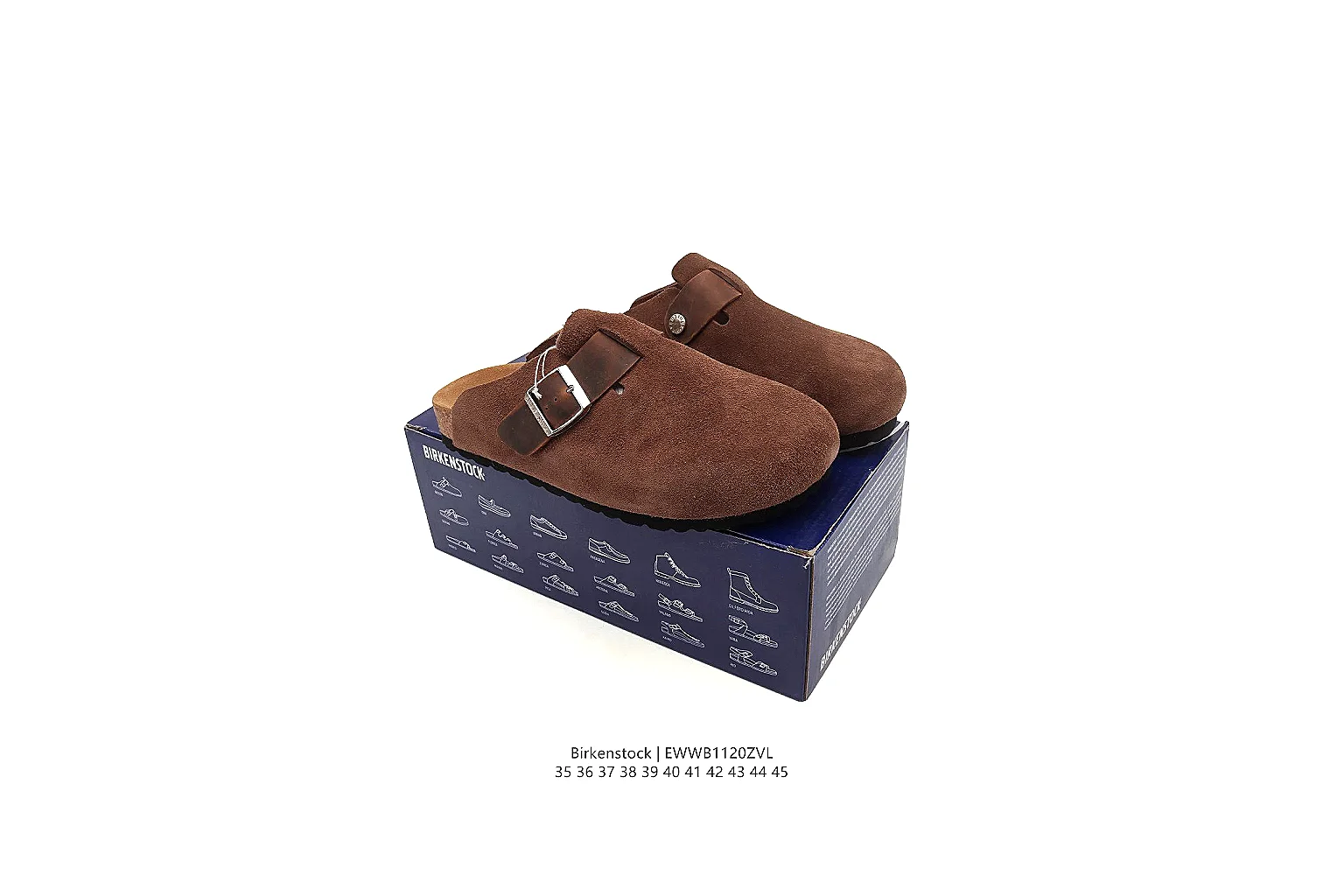 kakoscout.com Birkenstock Brown Suede Clog 0876 Brown mule product image thumbnail 5