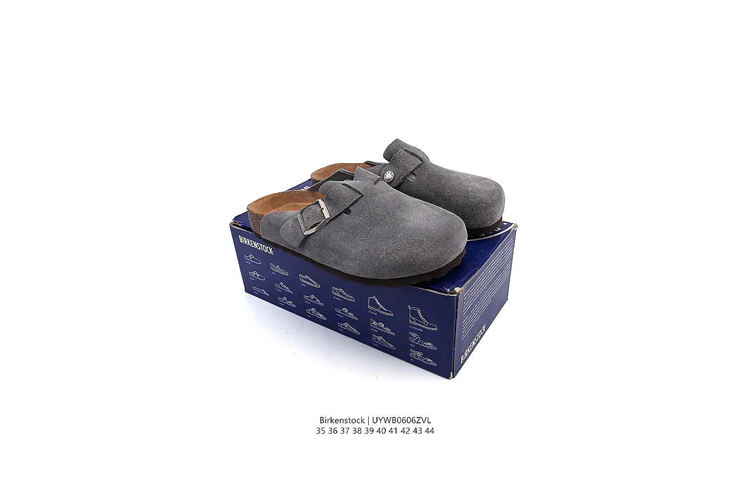 kakoscout.com Birkenstock Grey Suede Clog 0903 Grey mule product image thumbnail 5