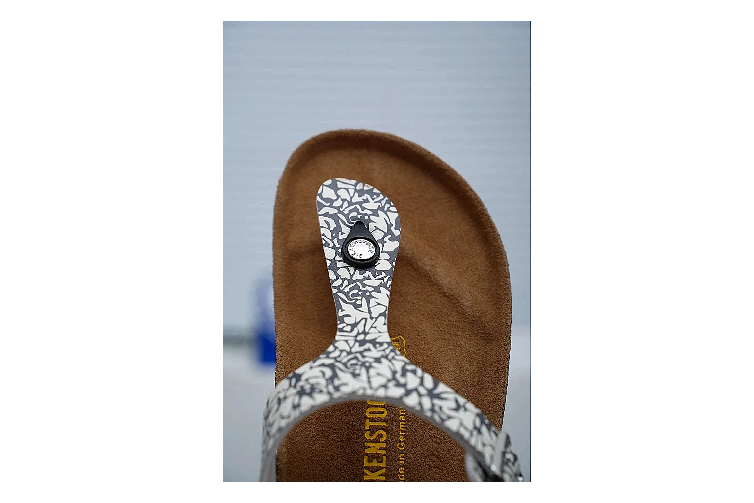 Birkenstock Silver Crystal Cork Slide comparison signal image with sparkling straps, adjustable buckles and contoured footbed for casual comfort with shine thumbnail 5