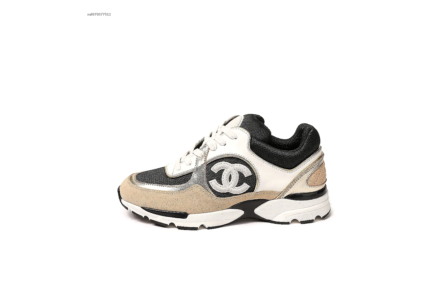 Kako Scout comparison images for Chanel Beige Black Runner Sneaker thumbnail 2