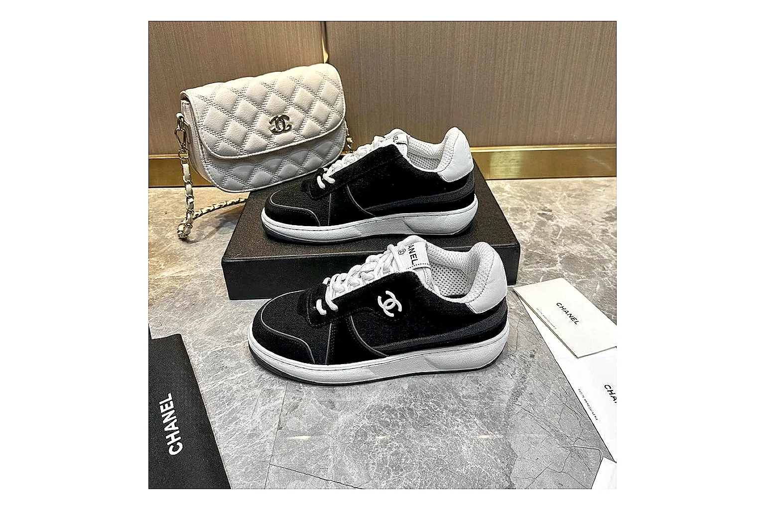 Kako Scout comparison images for Chanel Black Runner Sneaker thumbnail 4