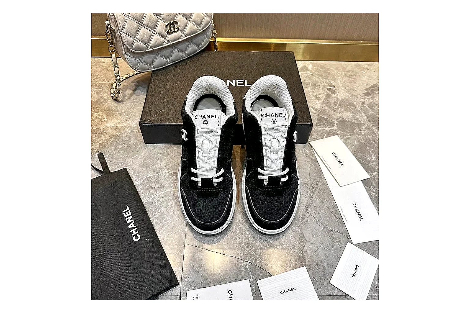 Kako Scout comparison images for Chanel Black Runner Sneaker thumbnail 5