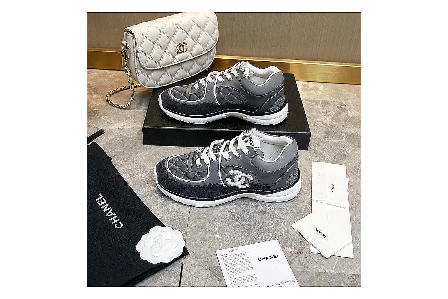 Kako Scout comparison images for Chanel Black Runner Sneaker thumbnail 3