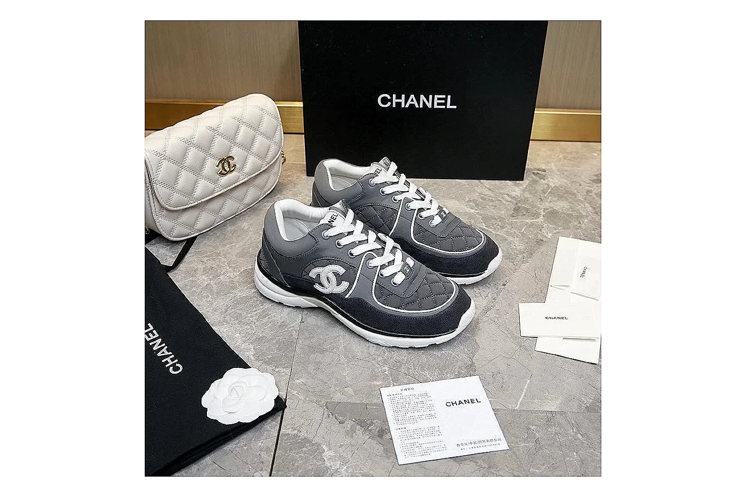 Kako Scout comparison images for Chanel Black Runner Sneaker thumbnail 6