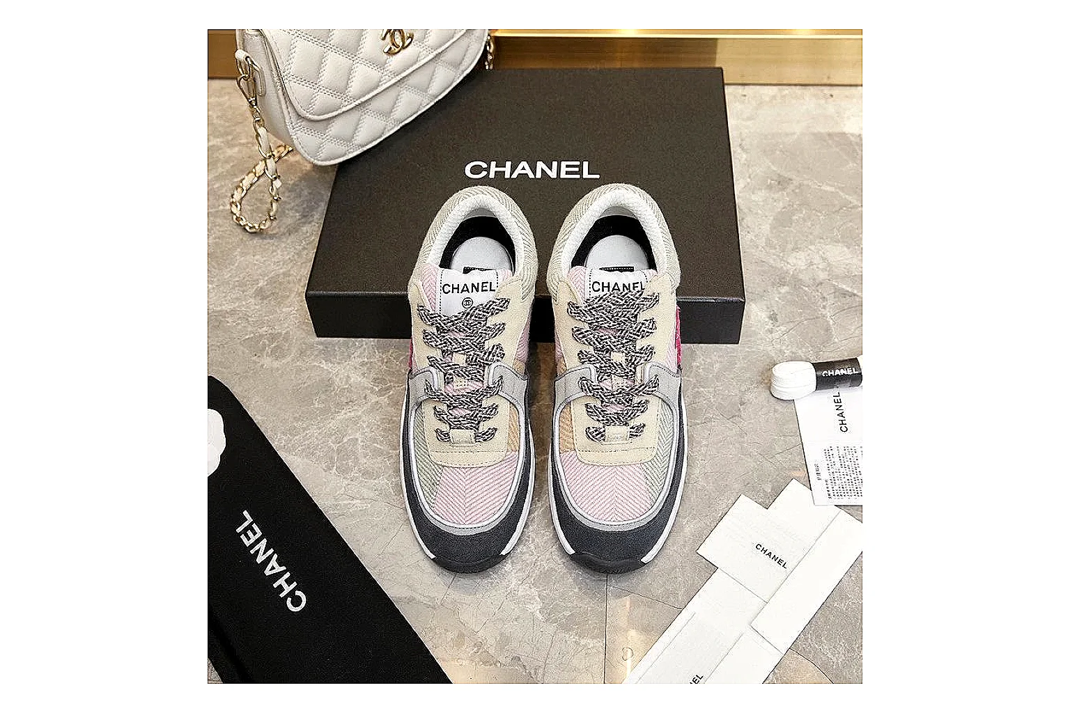 Kako Scout comparison images for Chanel Black Runner Sneaker thumbnail 5