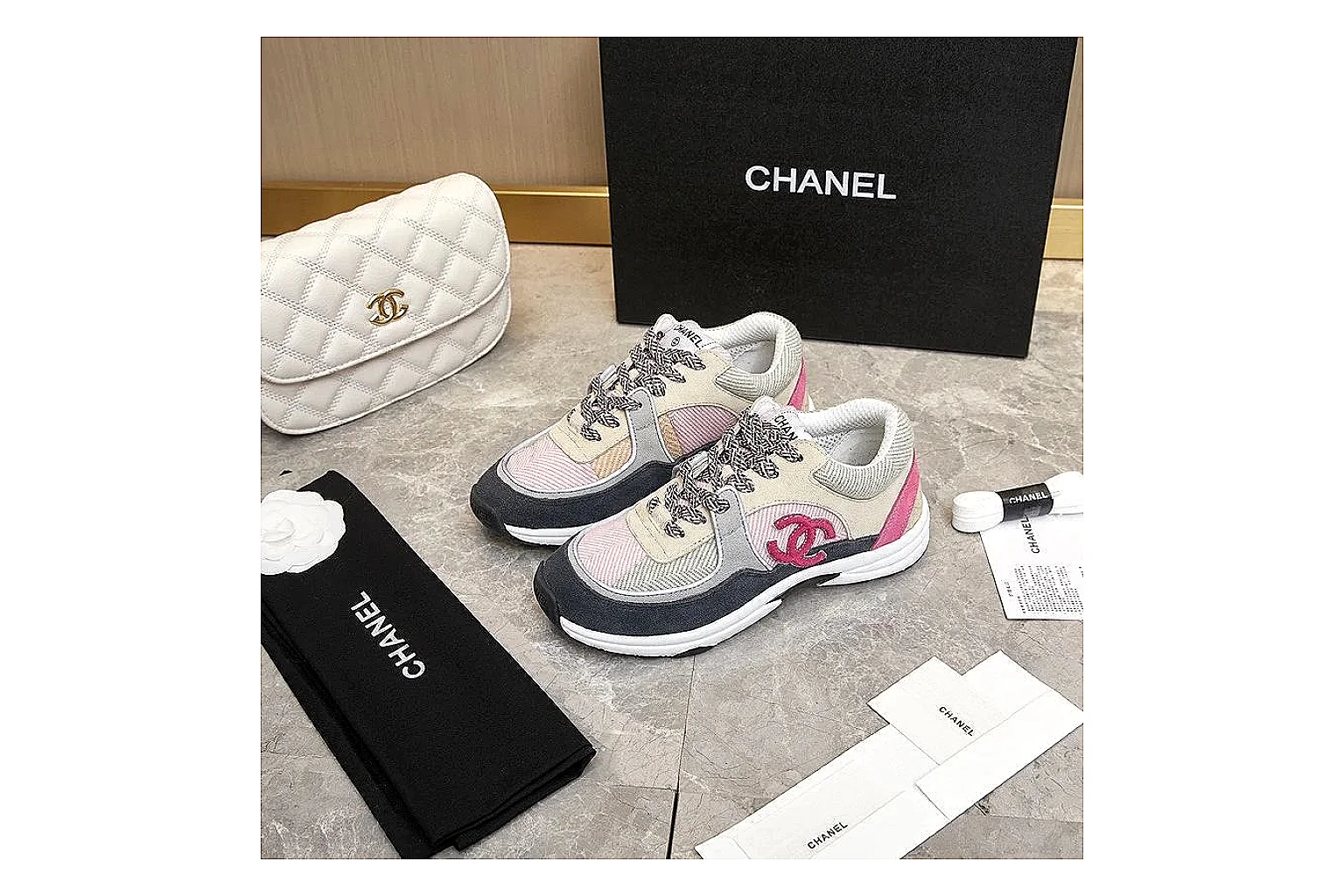 Kako Scout comparison images for Chanel Black Runner Sneaker thumbnail 6