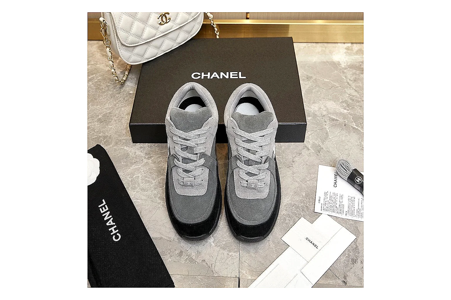 Kako Scout comparison images for Chanel Black Runner Sneaker thumbnail 5