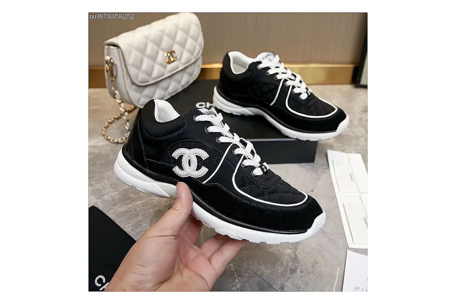 Kako Scout comparison images for Chanel Black Runner Sneaker thumbnail 4