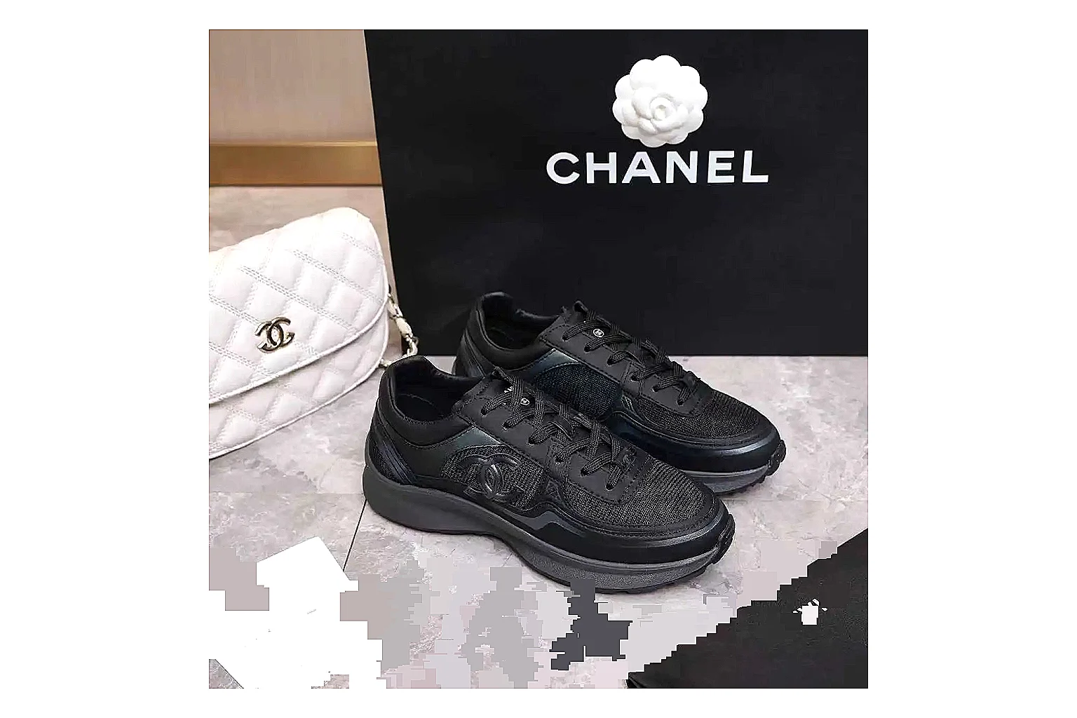Kako Scout comparison images for Chanel Black Runner Sneaker thumbnail 6