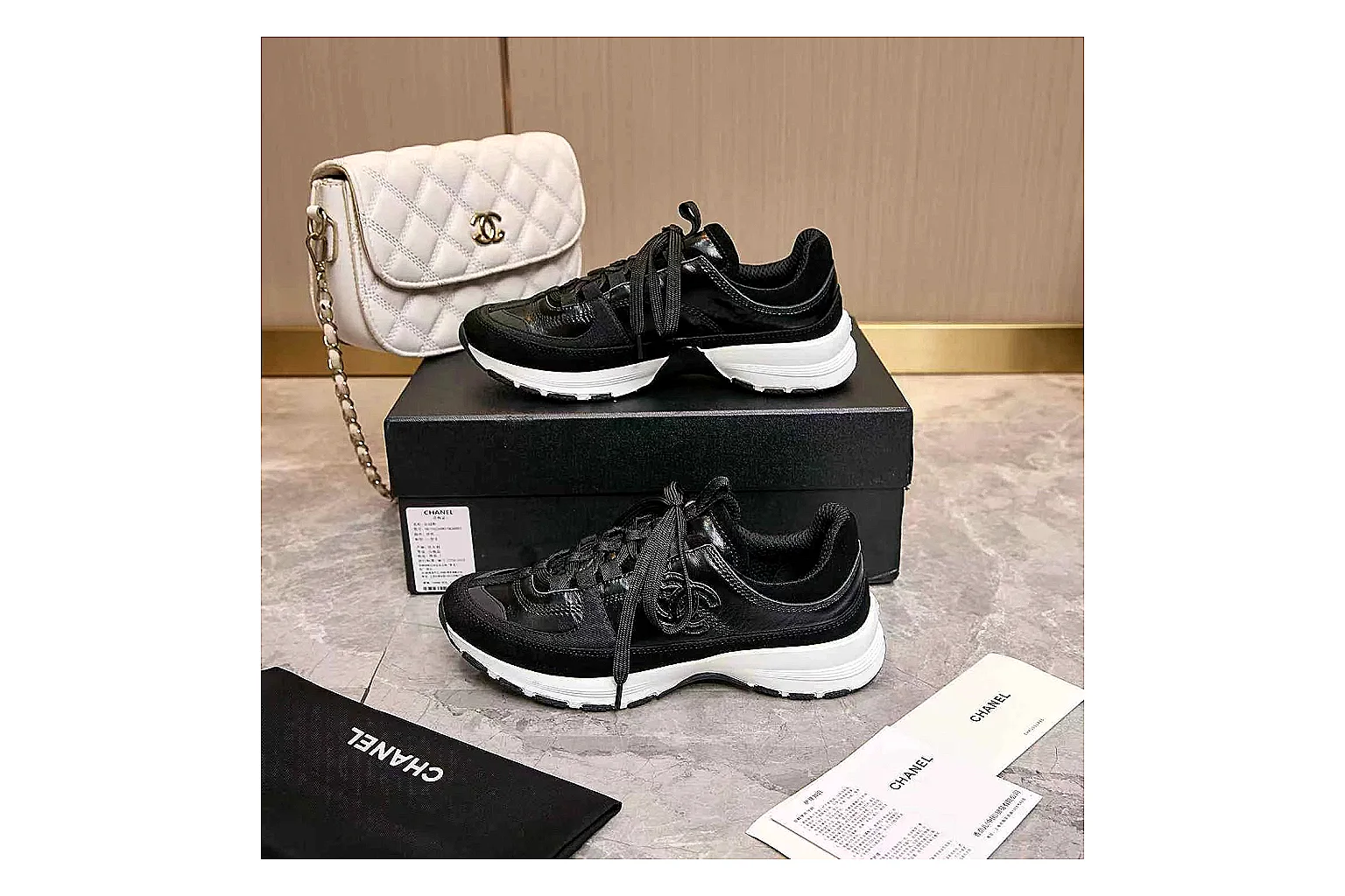 Kako Scout comparison images for Chanel Black Runner Sneaker thumbnail 4