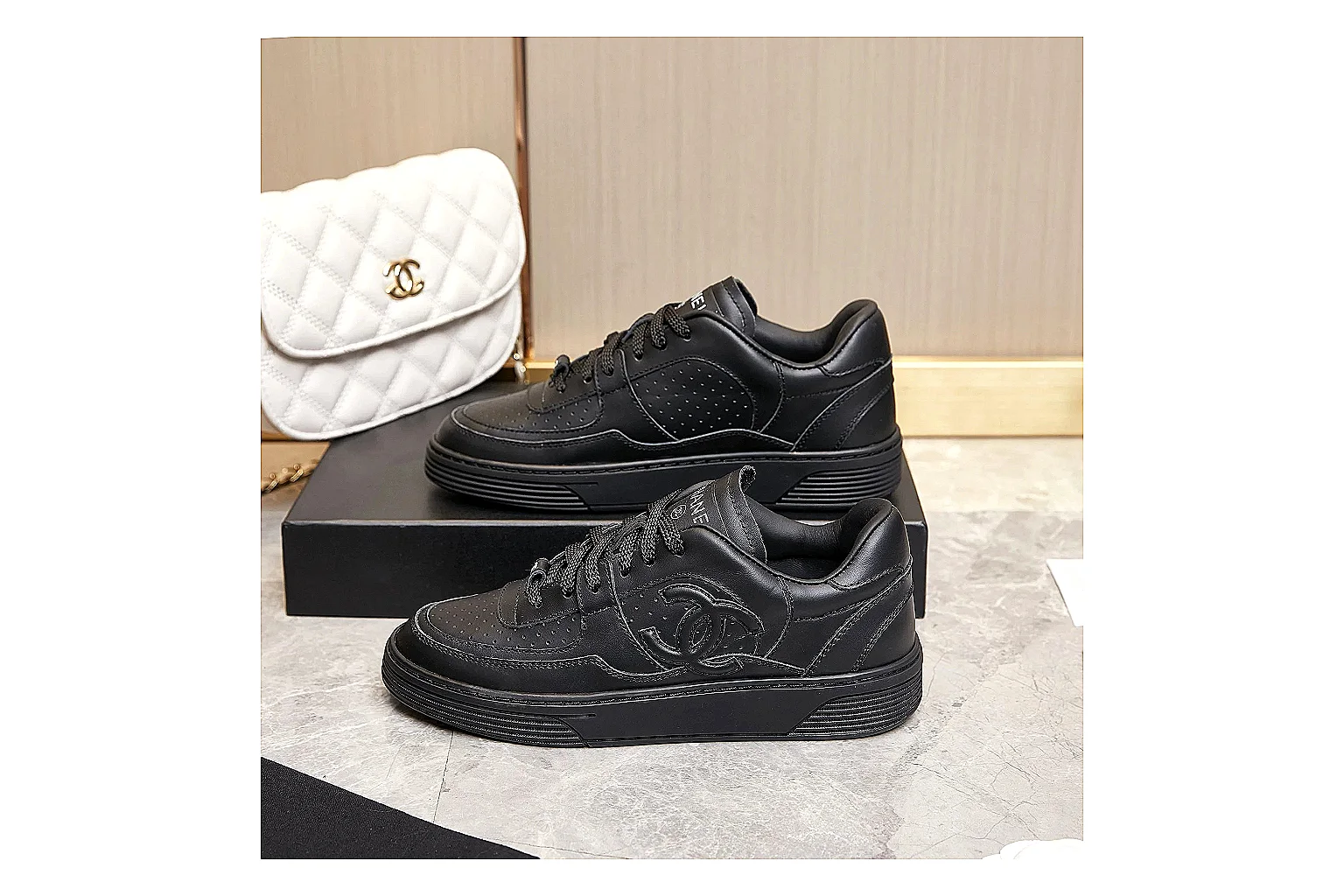Kako Scout comparison images for Chanel Black Runner Sneaker thumbnail 3