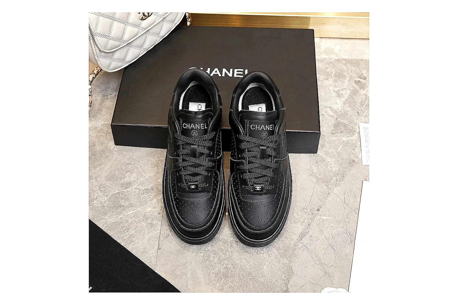 Kako Scout comparison images for Chanel Black Runner Sneaker thumbnail 5