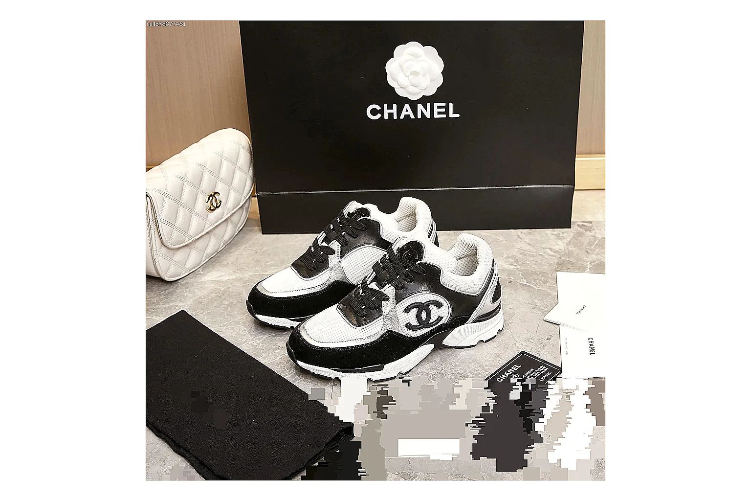 Kako Scout comparison images for Chanel Black White Runner Sneaker thumbnail 6