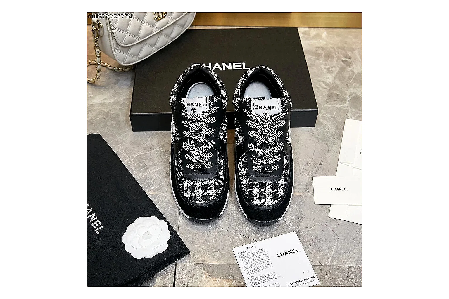 Kako Scout comparison images for Chanel Black White Runner Sneaker thumbnail 5