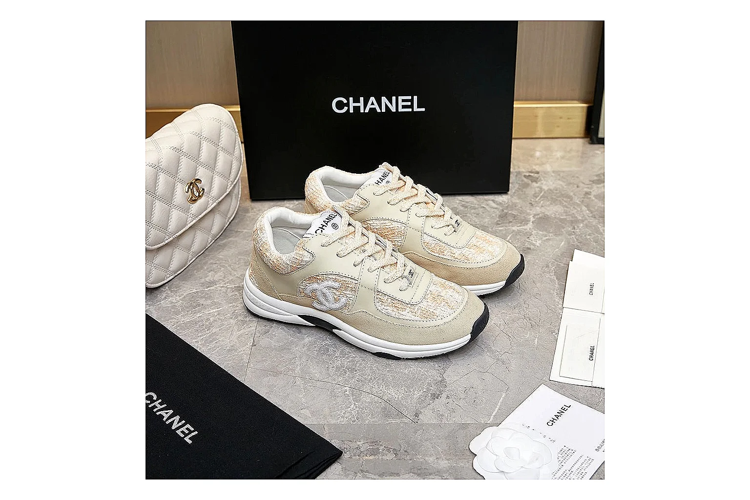 kakoscout.com Chanel Beige CC Runner 2880 Beige runner product image thumbnail 6