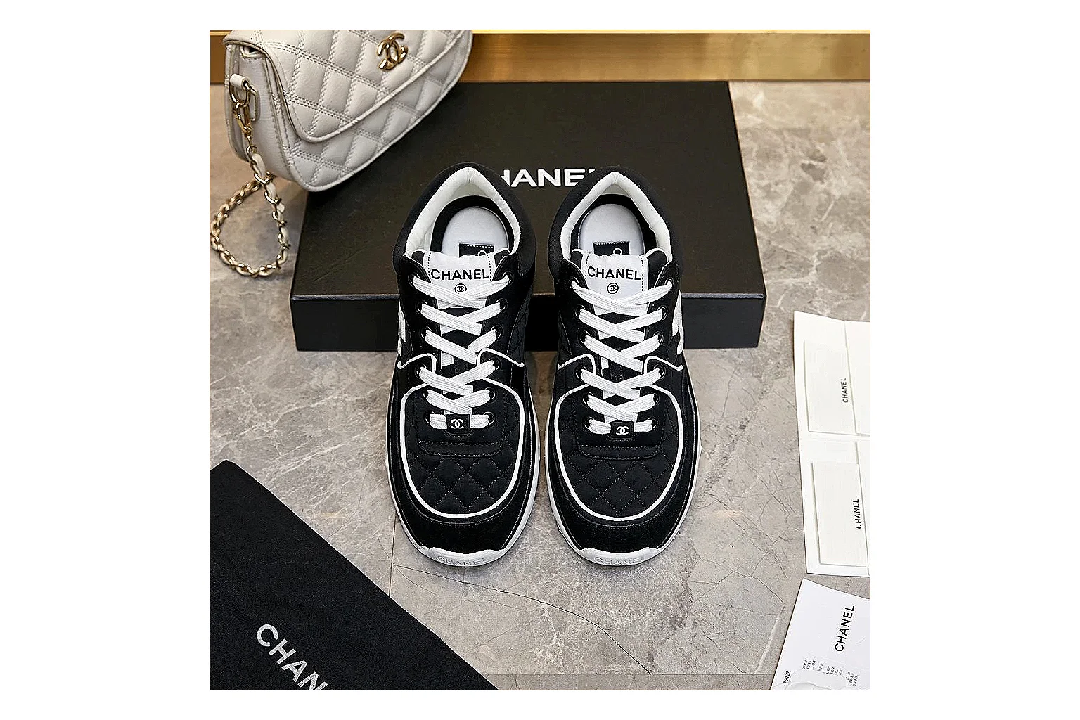 kakoscout.com Chanel Black CC Runner 2863 Black runner product image thumbnail 5