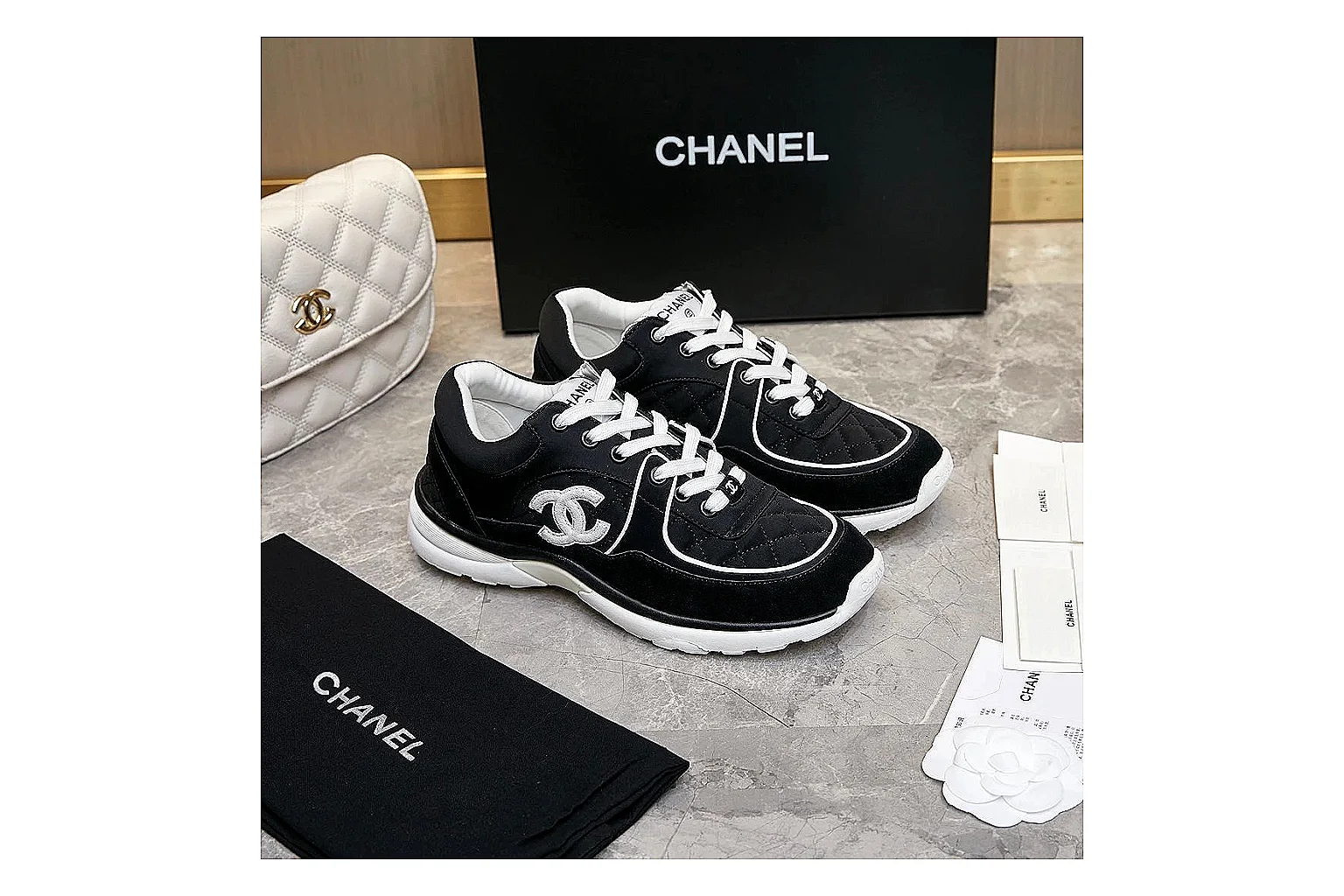 kakoscout.com Chanel Black CC Runner 2863 Black runner product image thumbnail 6