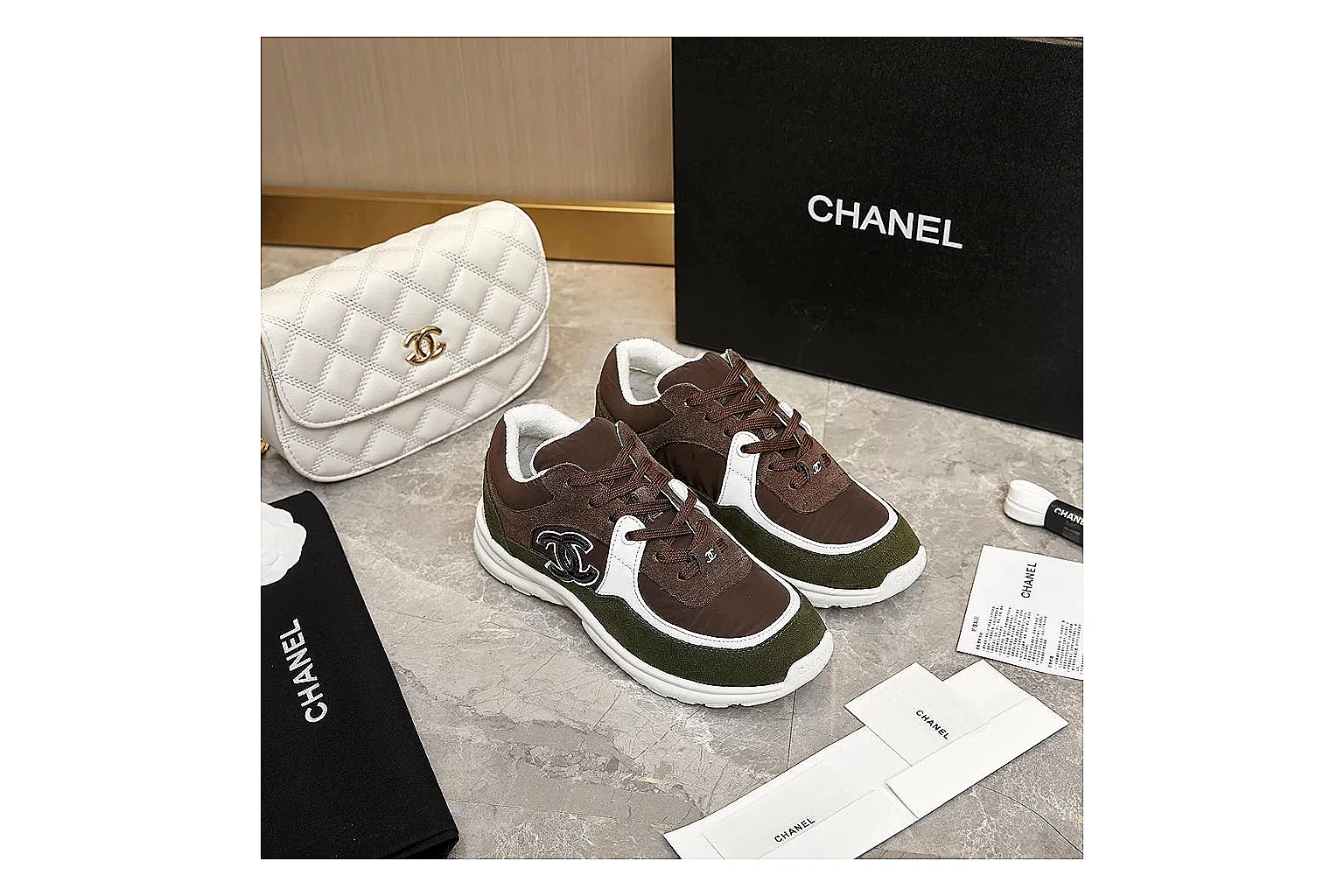 kakoscout.com Chanel Brown CC Runner 2799 Brown runner product image thumbnail 2