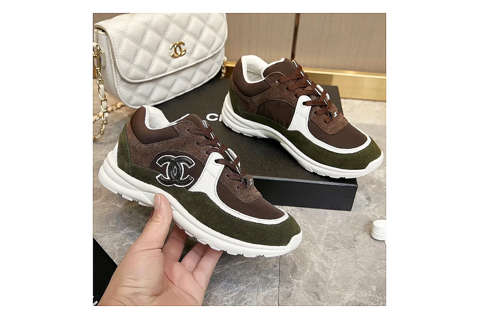 kakoscout.com Chanel Brown CC Runner 2799 Brown runner product image thumbnail 4