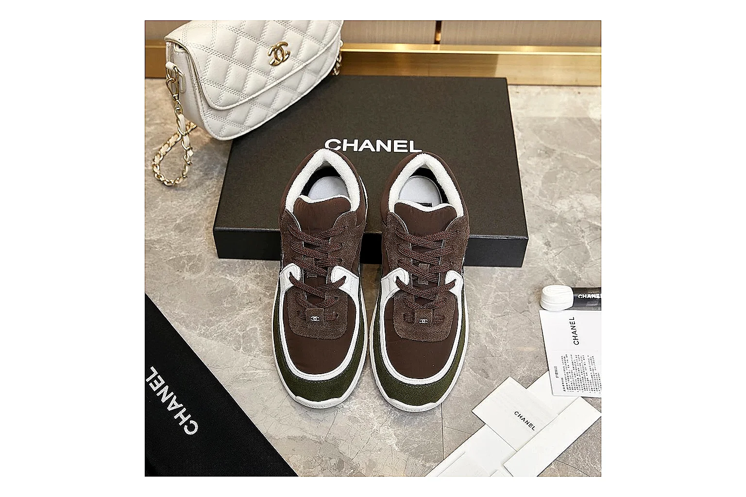 kakoscout.com Chanel Brown CC Runner 2799 Brown runner product image thumbnail 5