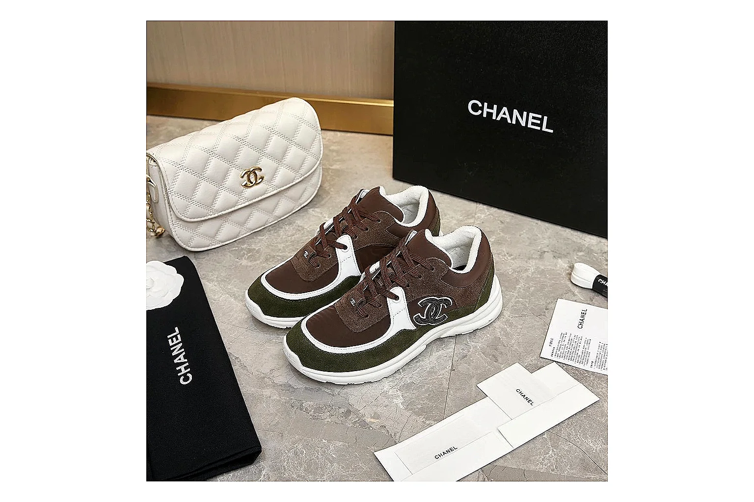 kakoscout.com Chanel Brown CC Runner 2799 Brown runner product image thumbnail 6