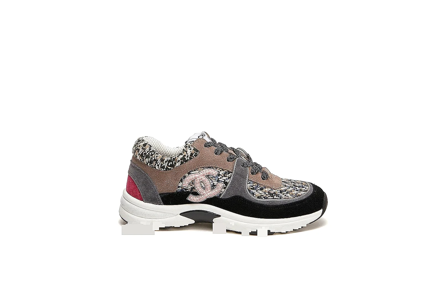 kakoscout.com Chanel Grey Pink CC Runner 2853 Grey Pink runner product image