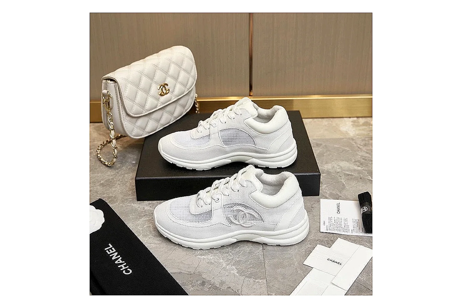 Kako Scout comparison images for Chanel White Runner Sneaker thumbnail 3