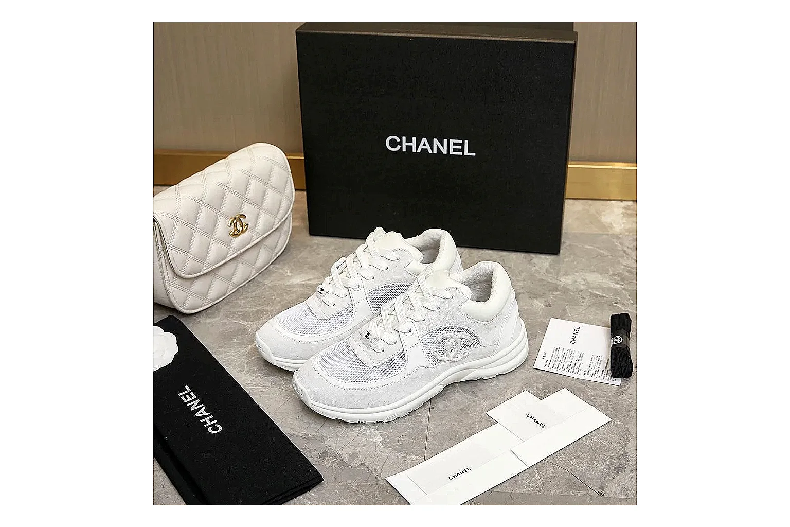 Kako Scout comparison images for Chanel White Runner Sneaker thumbnail 3